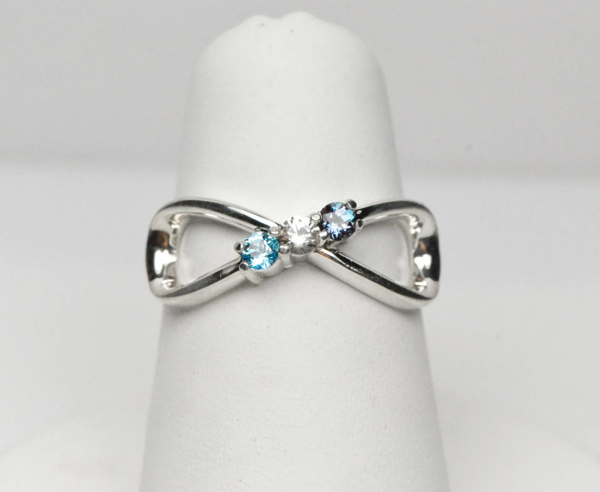 Classic Infinity Mother's Family Birthstone Ring