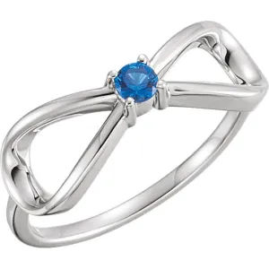 Classic Infinity Mother's Family Birthstone Ring