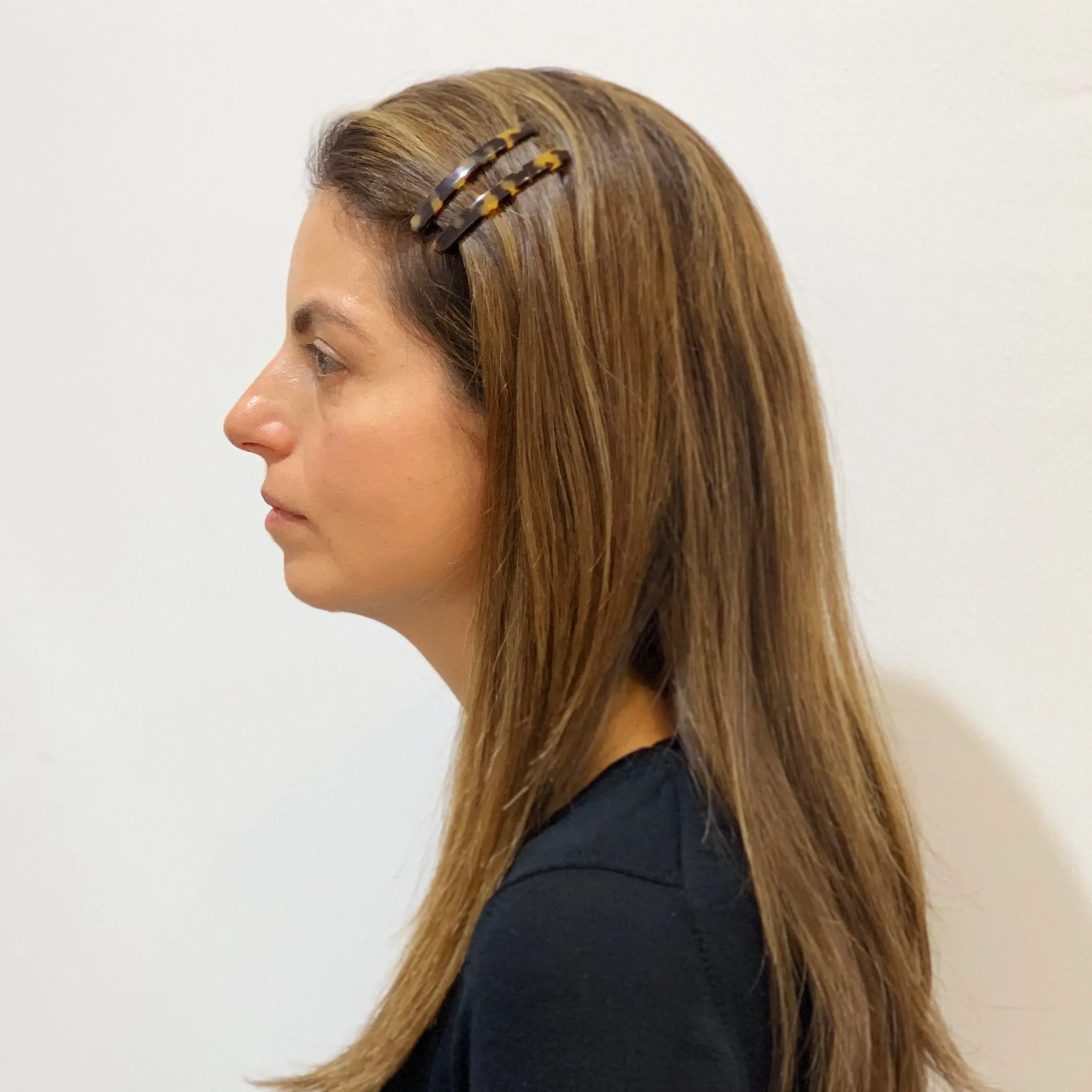 Classic Large Dark Tortoiseshell Hair Clip Set