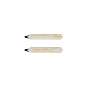 Classic Small White Alba Hair Clip Set