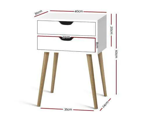 Classic Wood Bedside Table