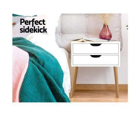 Classic Wood Bedside Table