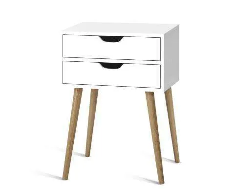 Classic Wood Bedside Table