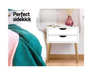 Classic Wood Bedside Table