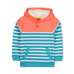 Colorblock Stripe Sweatshirt