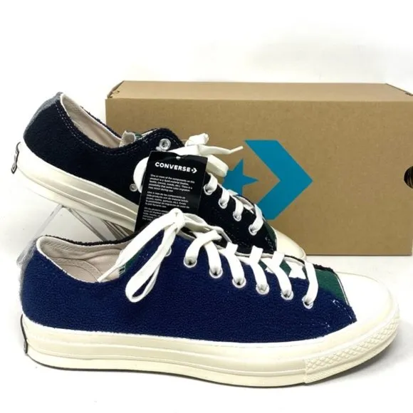 Converse Chuck 70 OX Low Top Blue Green Men’s Fleece Sneakers Skate Size 172268C