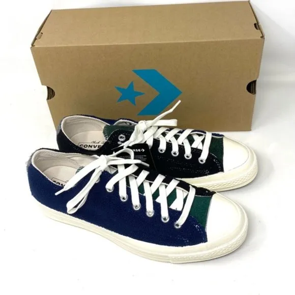 Converse Chuck 70 OX Low Top Blue Green Men’s Fleece Sneakers Skate Size 172268C