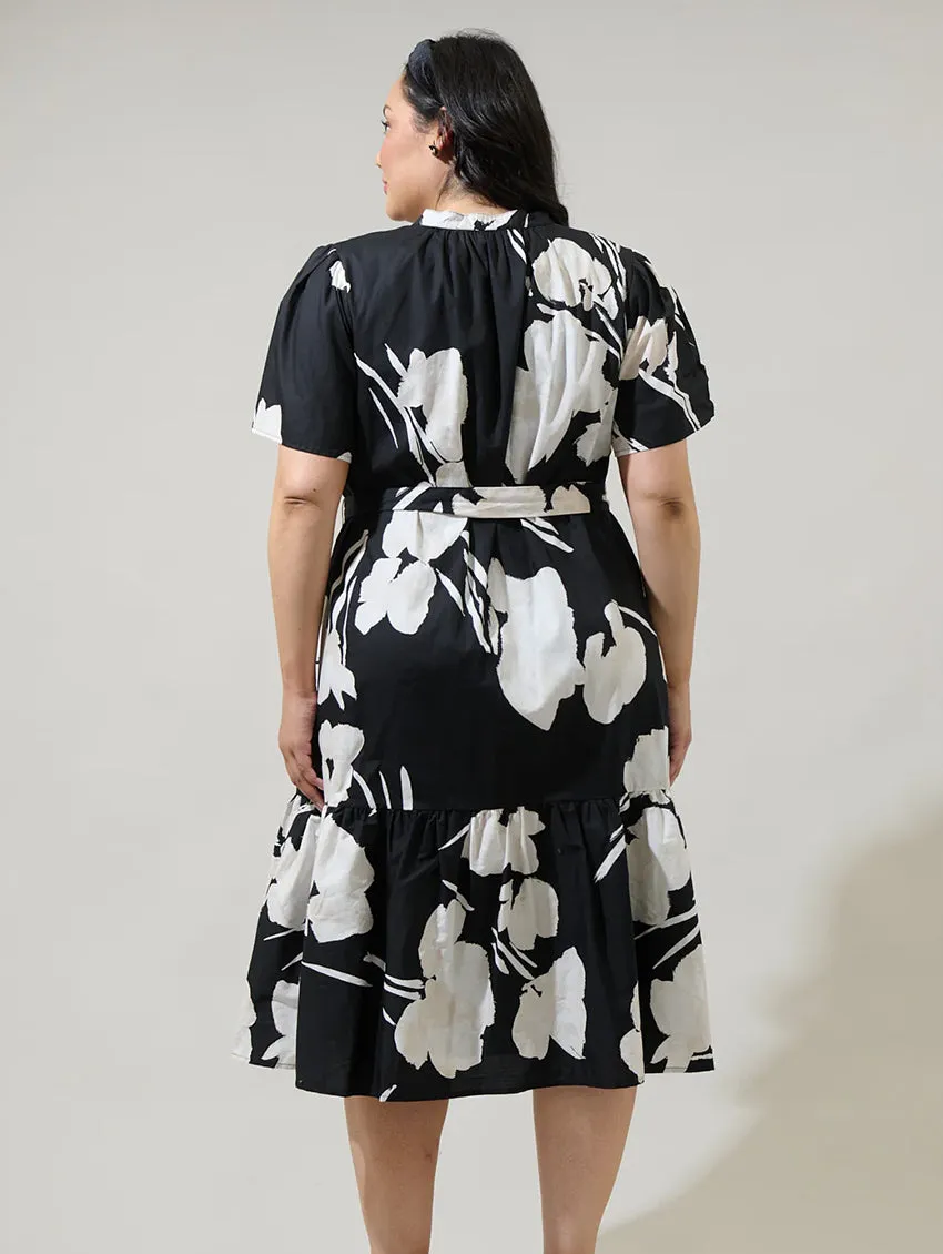 Cora Button Up Midi Dress
