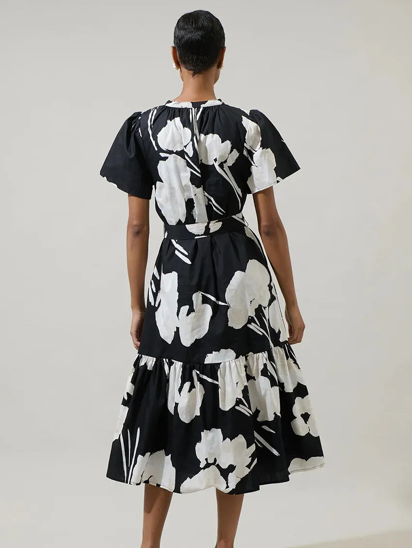 Cora Button Up Midi Dress