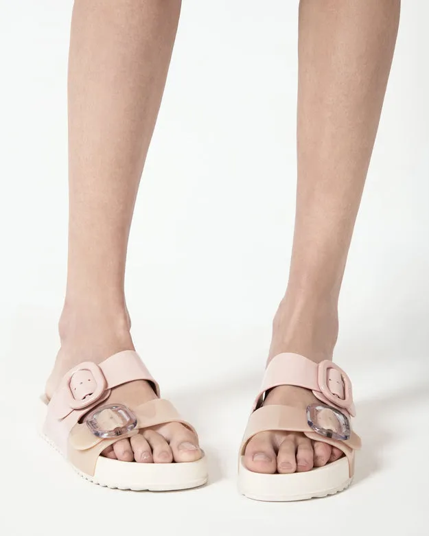 Cozy Beige/Pink Slides
