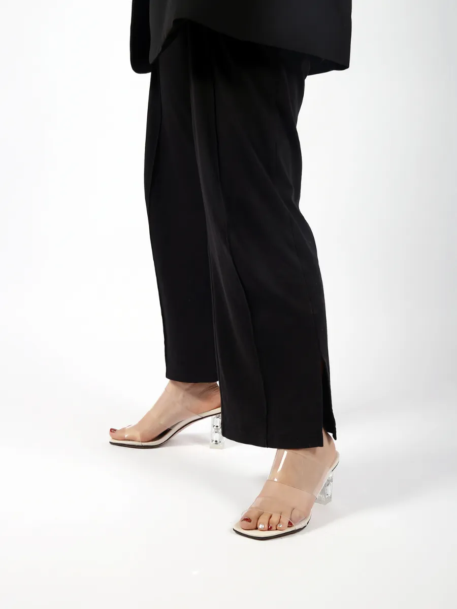 Crystal Heel Apricot Slide