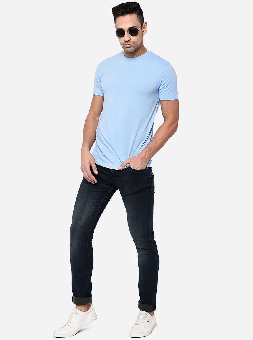 Dark Blue Washed Slim Fit Jeans | JadeBlue