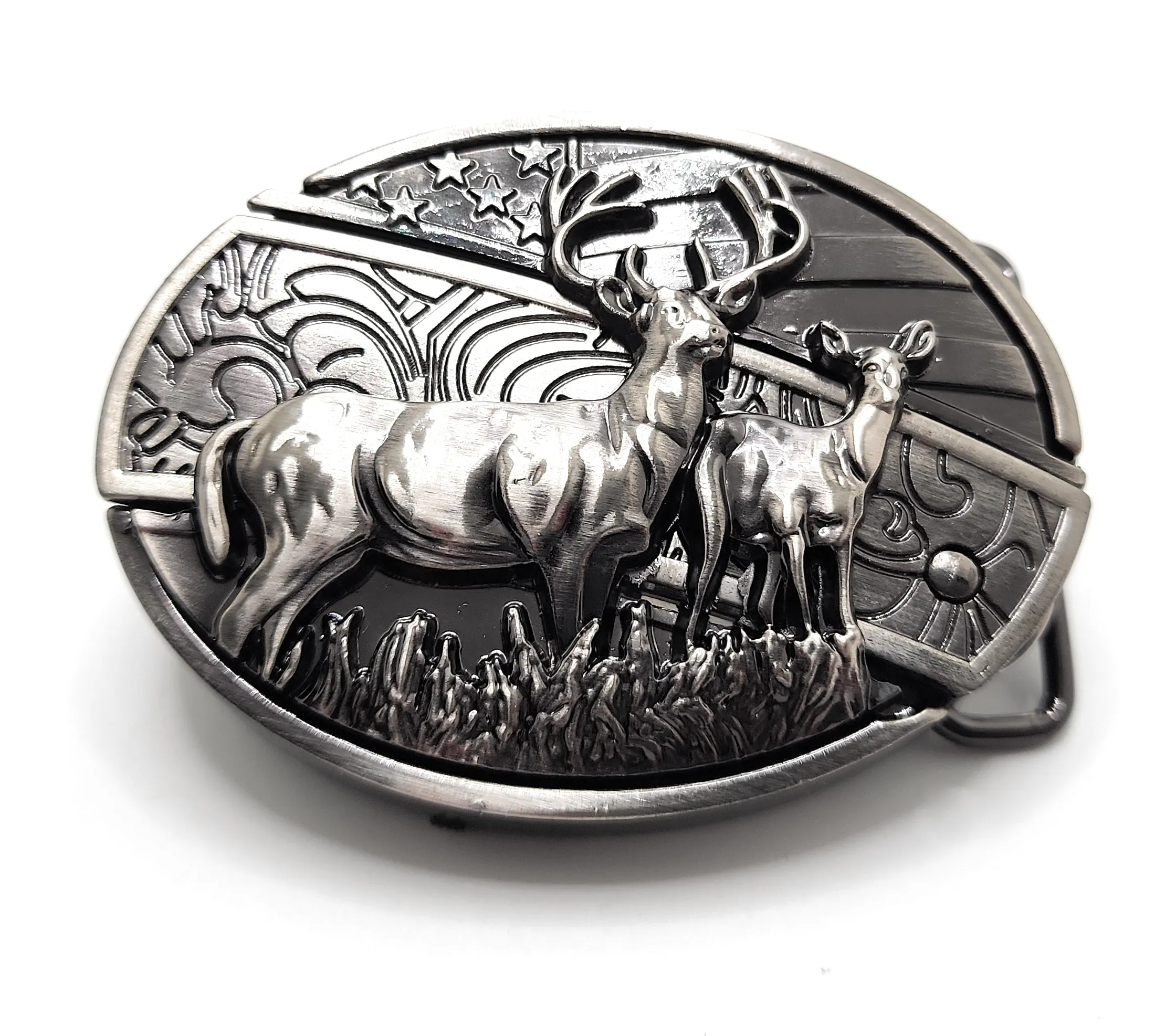 Deer Folding Knife Belt Buckle