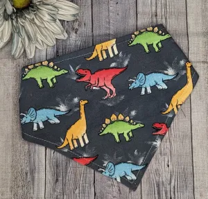 Dino/Plaid Bandana-Reversible