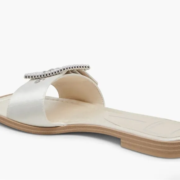 Dolce Vita Ivar Faux Pearl Buckle SlideSandal, NIB
