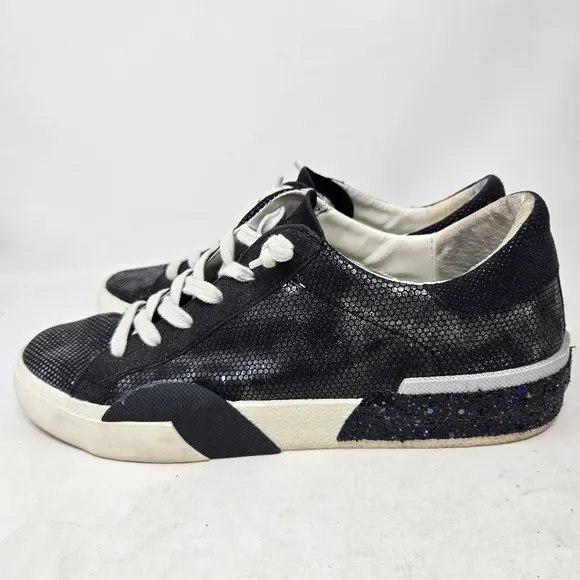 DOLCE VITA Stylish Black Women's Zina Sneakers Size 8