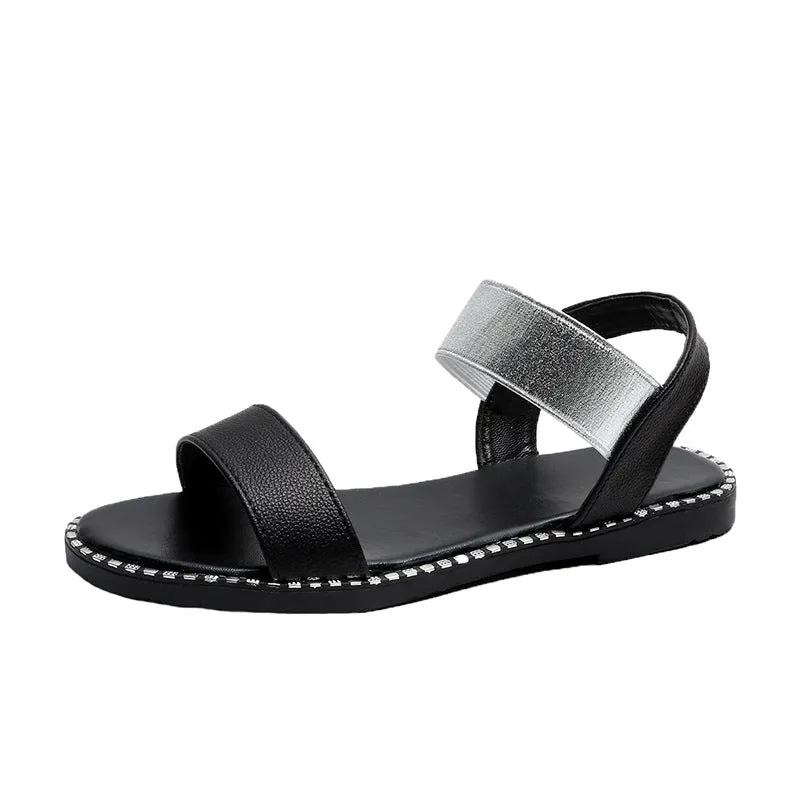 Double Strap Flat Sandals