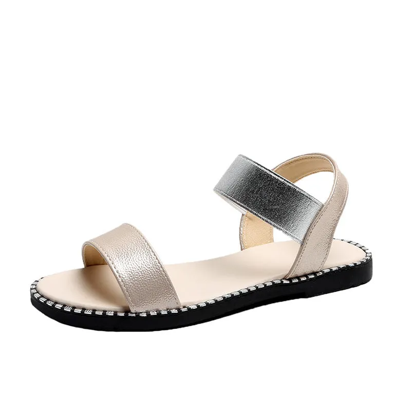 Double Strap Flat Sandals