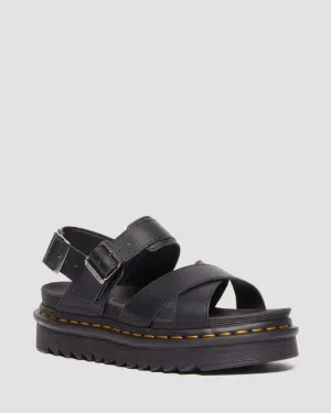 Dr Martens Voss II Athena Leather Strap Sandals Black