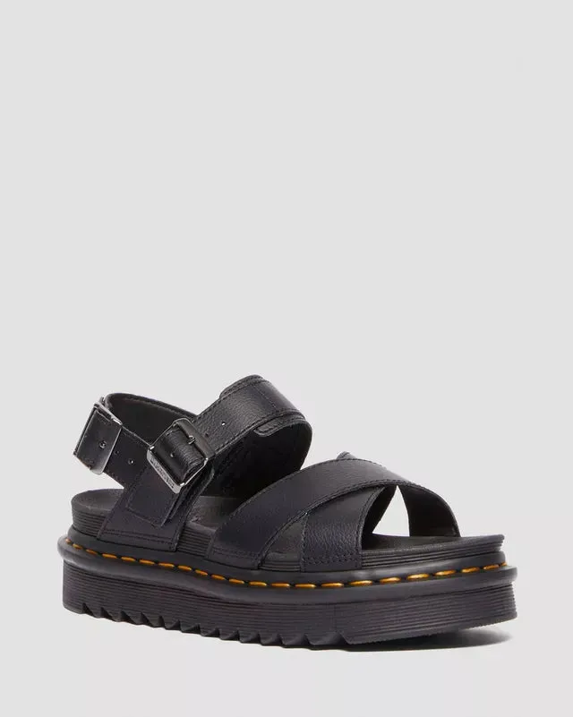 Dr Martens Voss II Athena Leather Strap Sandals Black