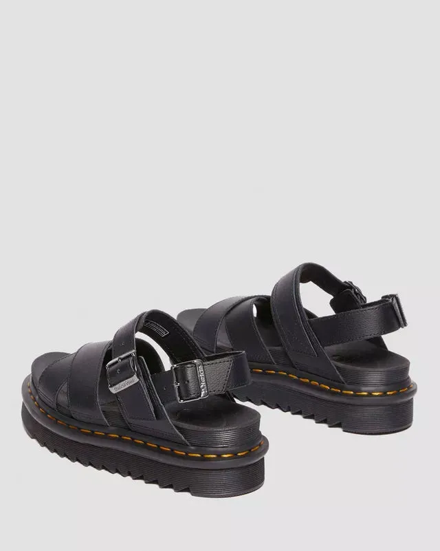 Dr Martens Voss II Athena Leather Strap Sandals Black