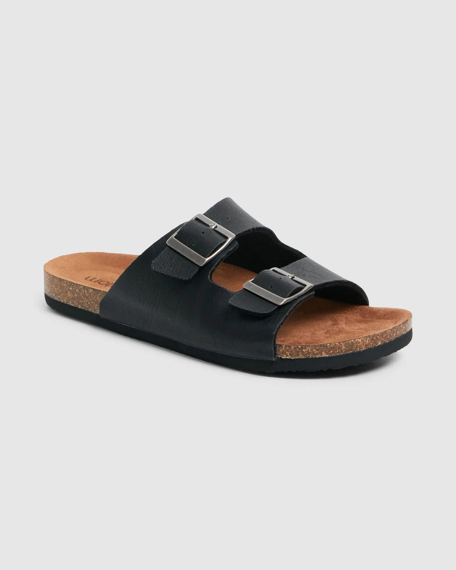 Duo Slide - Black/Tan