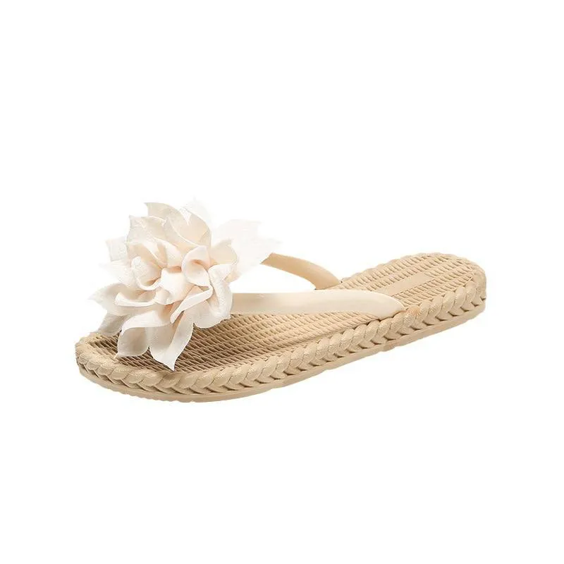 Elegant Woven Floral Sandals