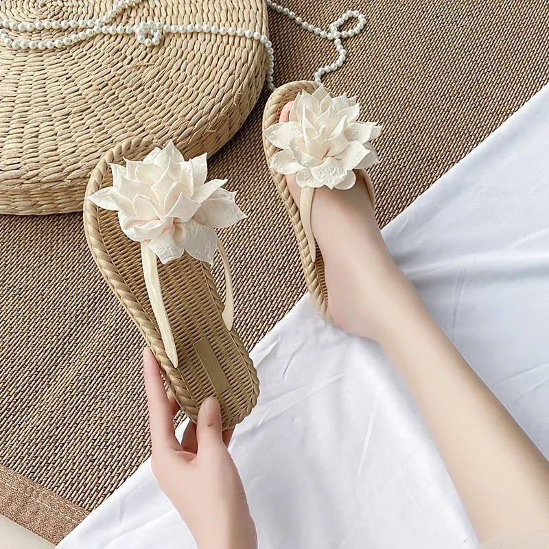 Elegant Woven Floral Sandals