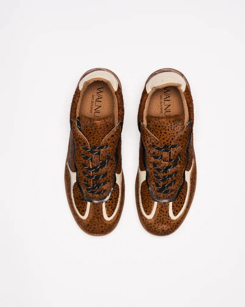 Fallon Leather Sneaker - Leopard Spot