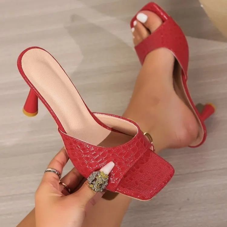 Fashionable New Snake Pattern Slippers For Women
