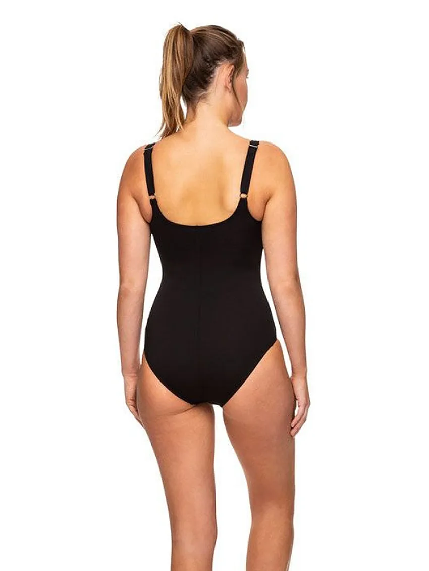 Finz Poly Twist Front One Piece Swimsuit