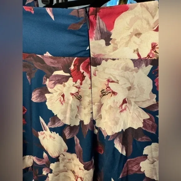 Floral Skirt Set long skirt thin strap Top