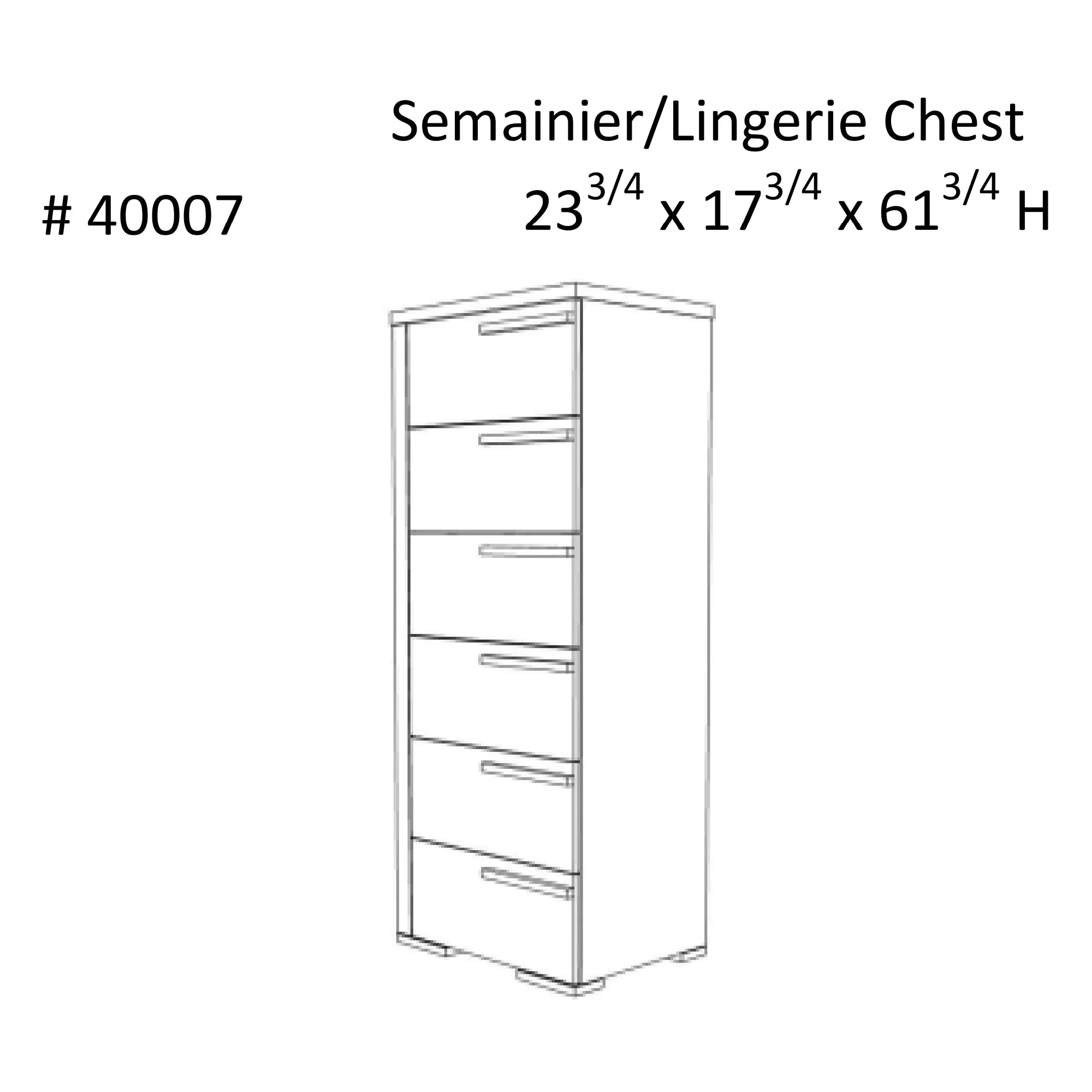 Gabriella 6 drawer chest storage for nursery bedroom, light grey & white
