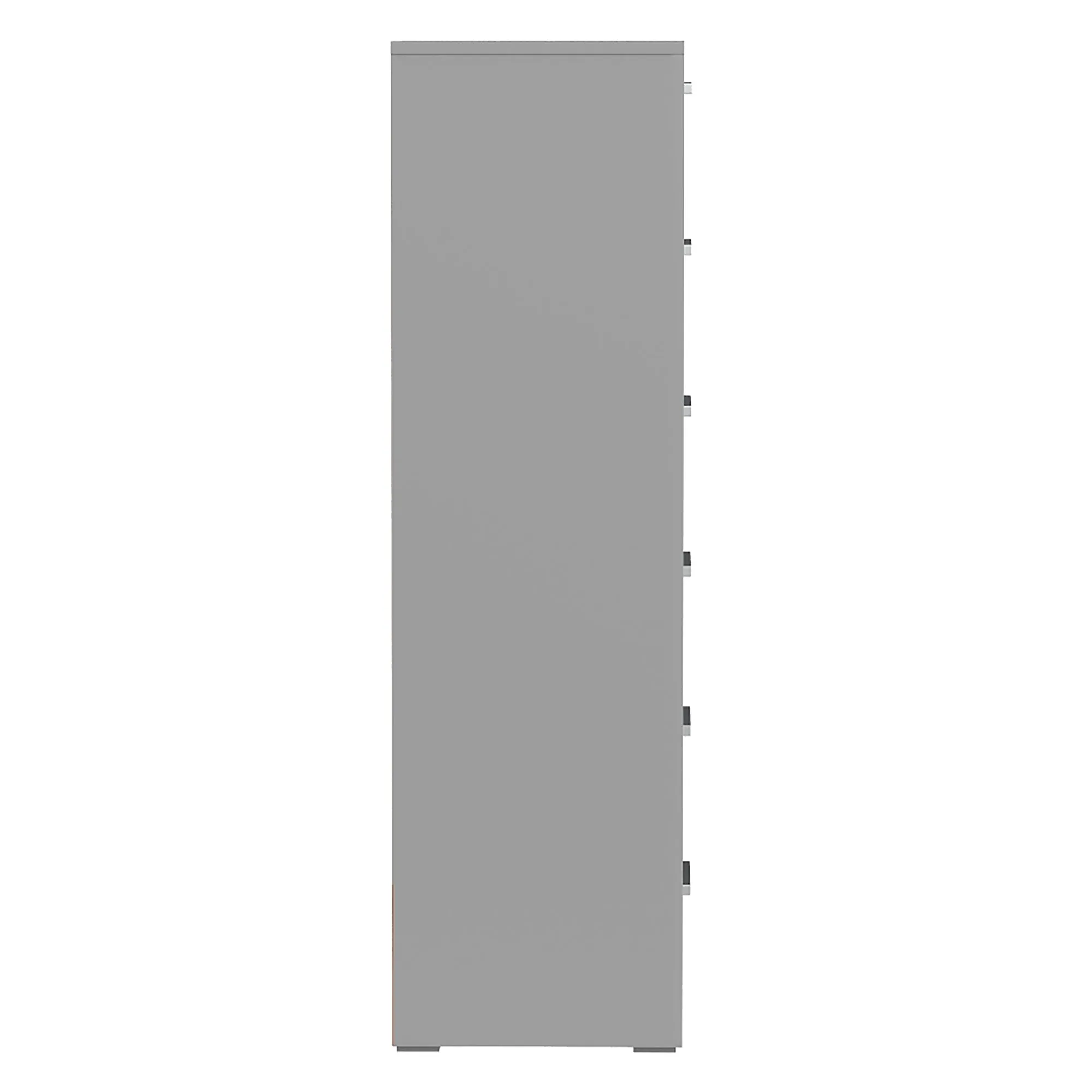 Gabriella 6 drawer chest storage for nursery bedroom, light grey & white
