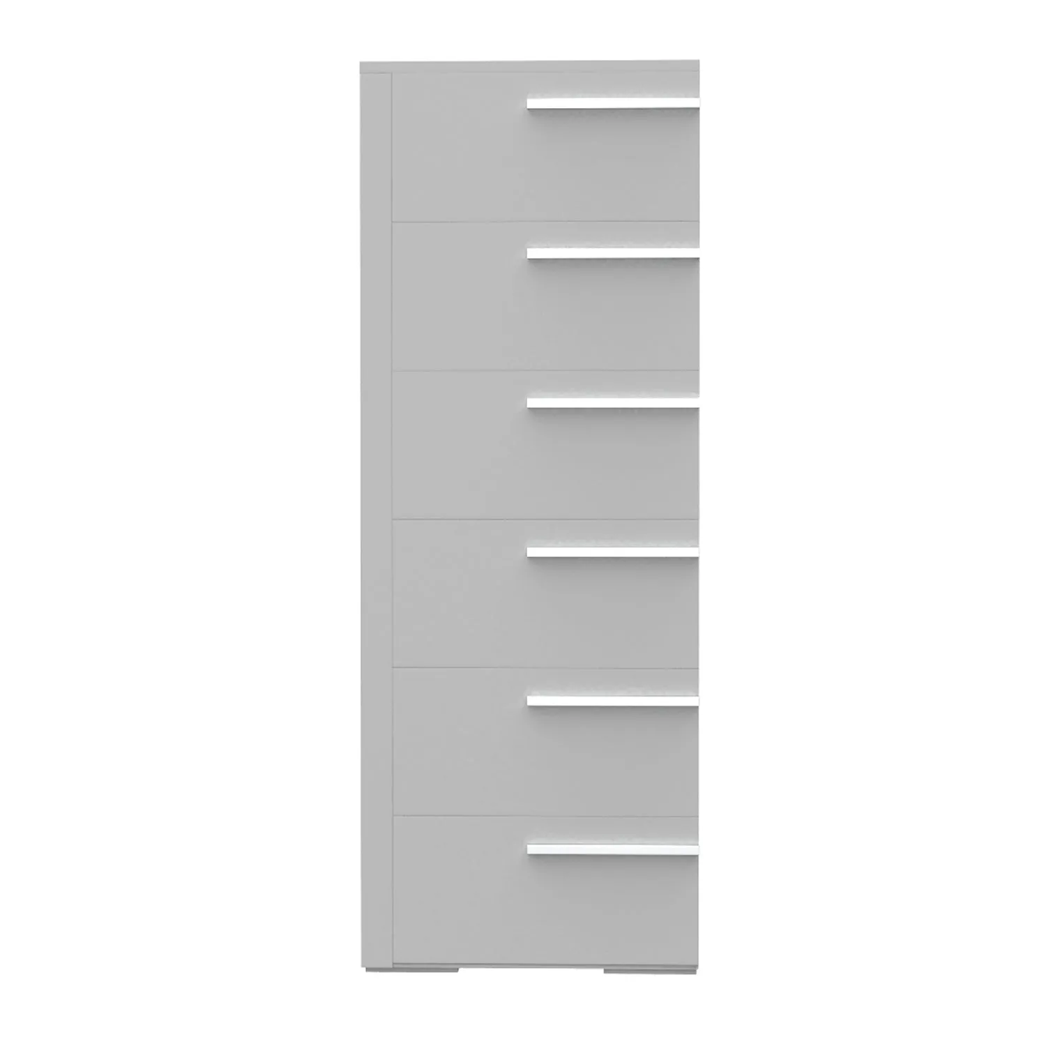 Gabriella 6 drawer chest storage for nursery bedroom, light grey