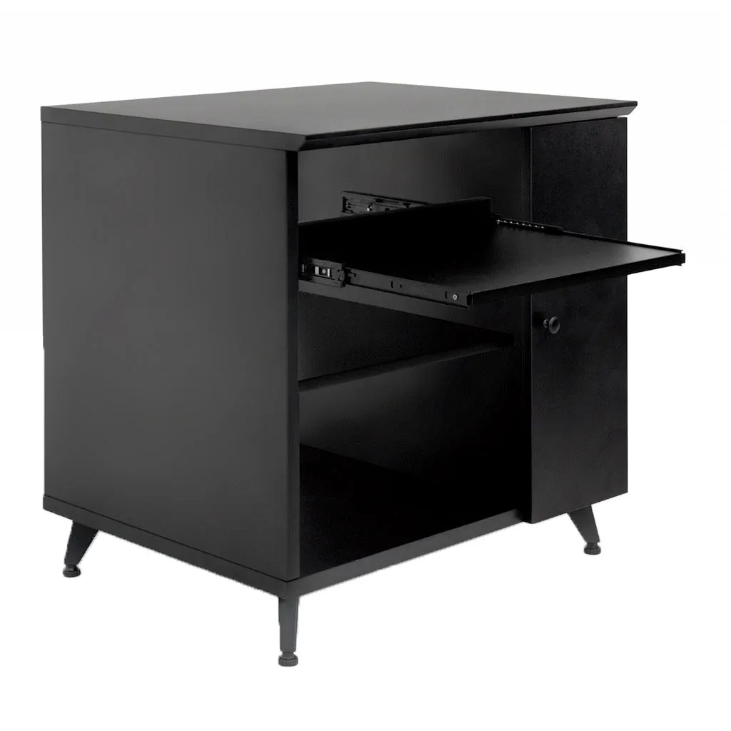 GATOR Elite Studio Sidecar Rack W/Shelf Black