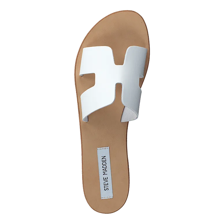 Grayson Slide White Leather