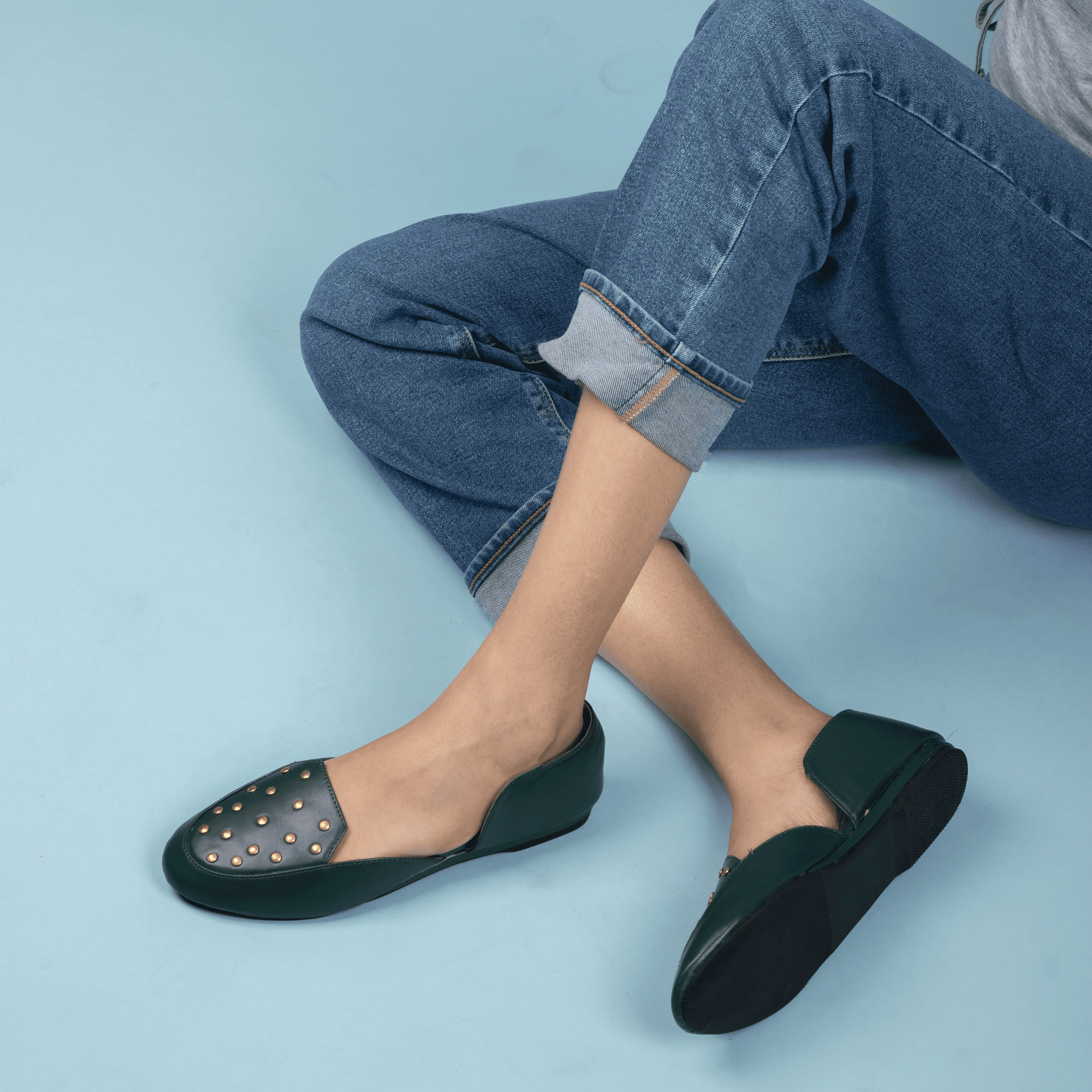 Green Studded Loer
