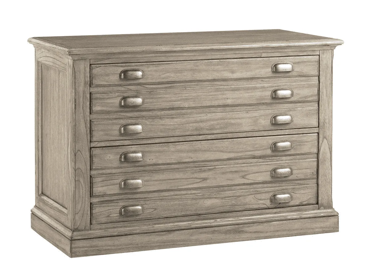 Hamlin Gray Driftwood File Chest