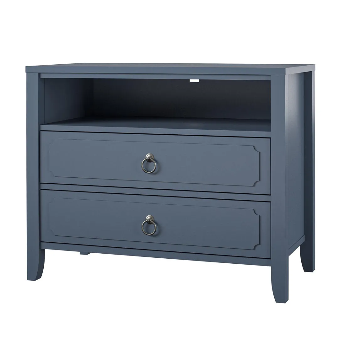 Her Majesty 2 - Drawer Nightstand Novogratz Color: Blue