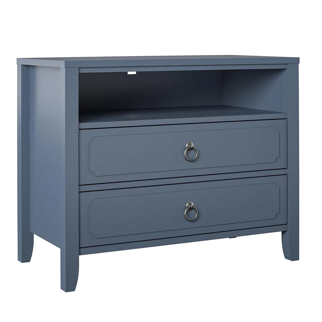 Her Majesty 2 - Drawer Nightstand Novogratz Color: Blue