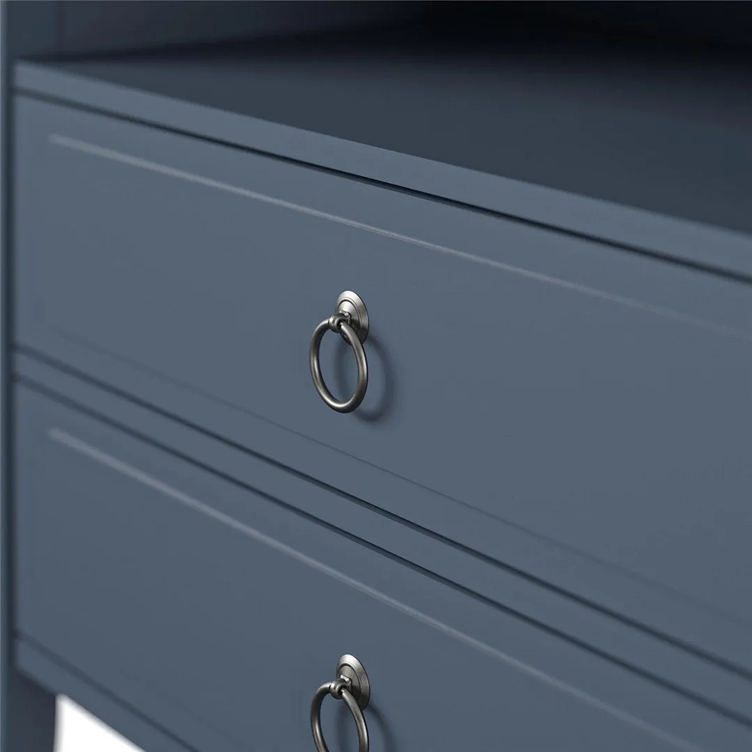 Her Majesty 2 - Drawer Nightstand Novogratz Color: Blue