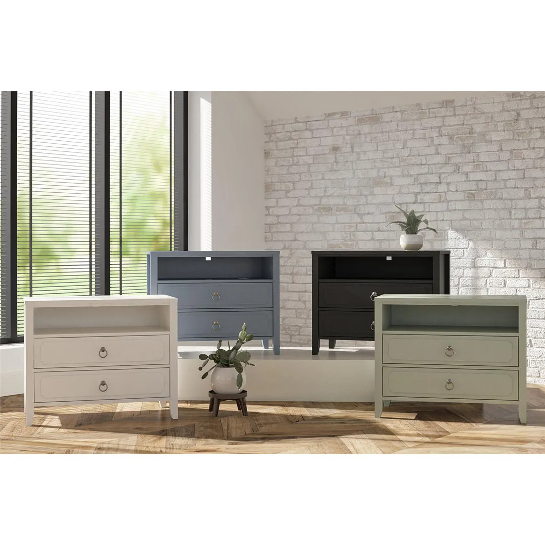 Her Majesty 2 - Drawer Nightstand Novogratz Color: Blue