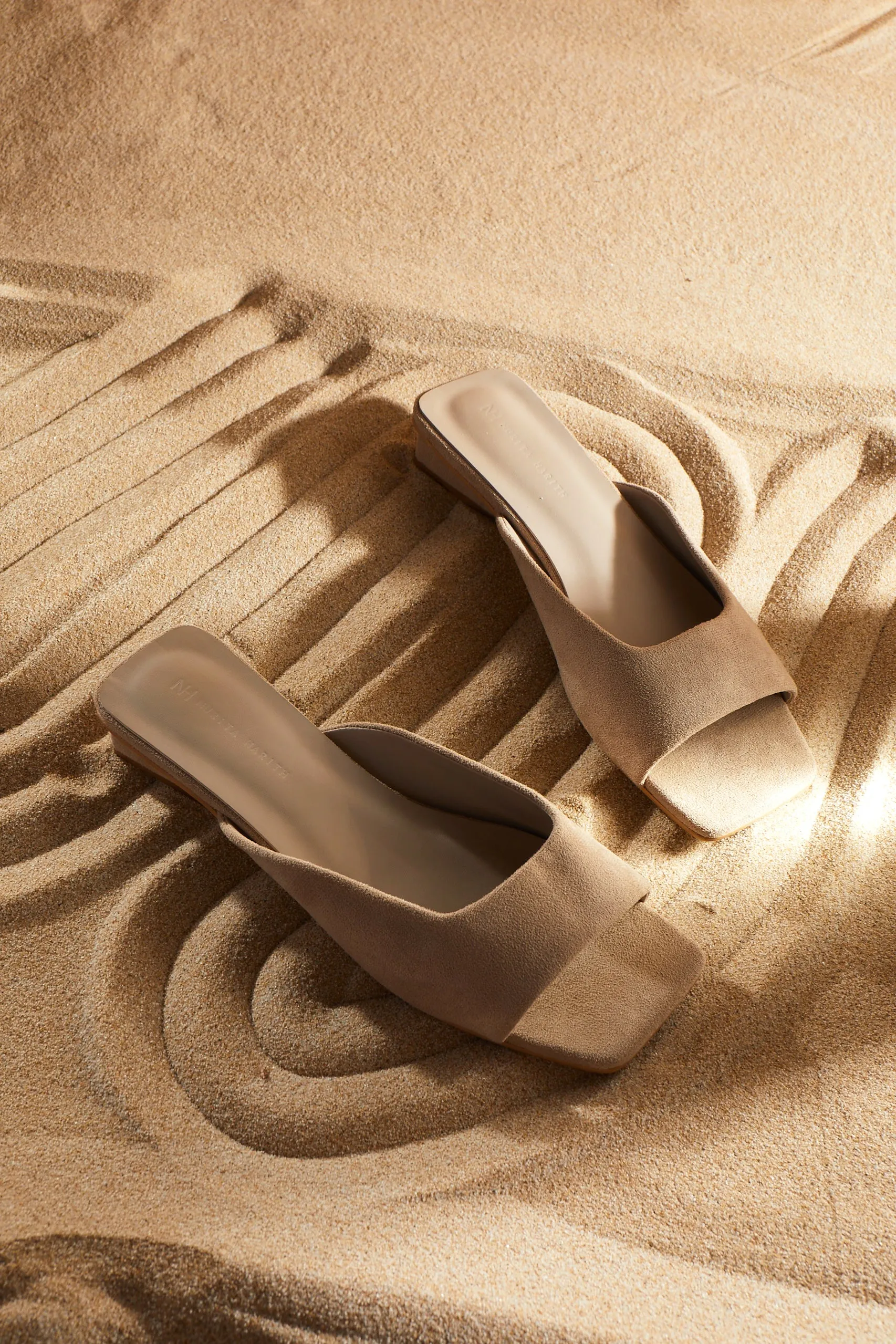 Hermione Slide Sandals (Almond)