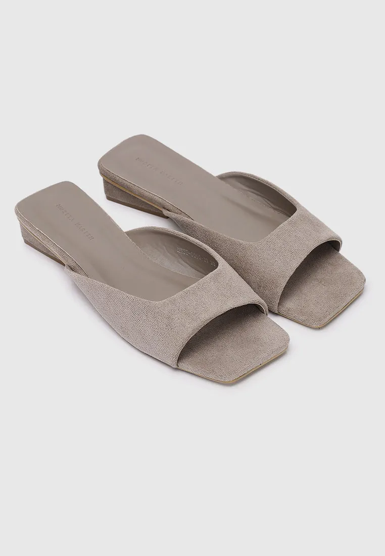 Hermione Slide Sandals (Almond)