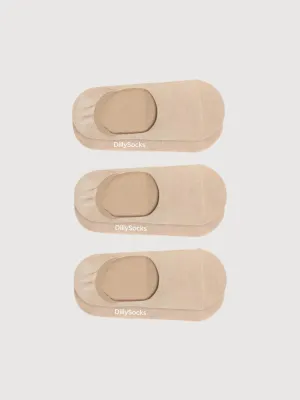 Hidden Nude Sand 3-Pack Socks | Dillysocks