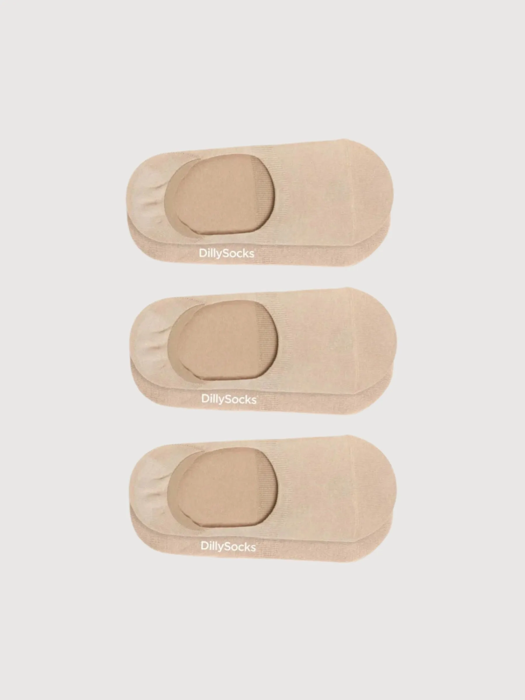 Hidden Nude Sand 3-Pack Socks | Dillysocks