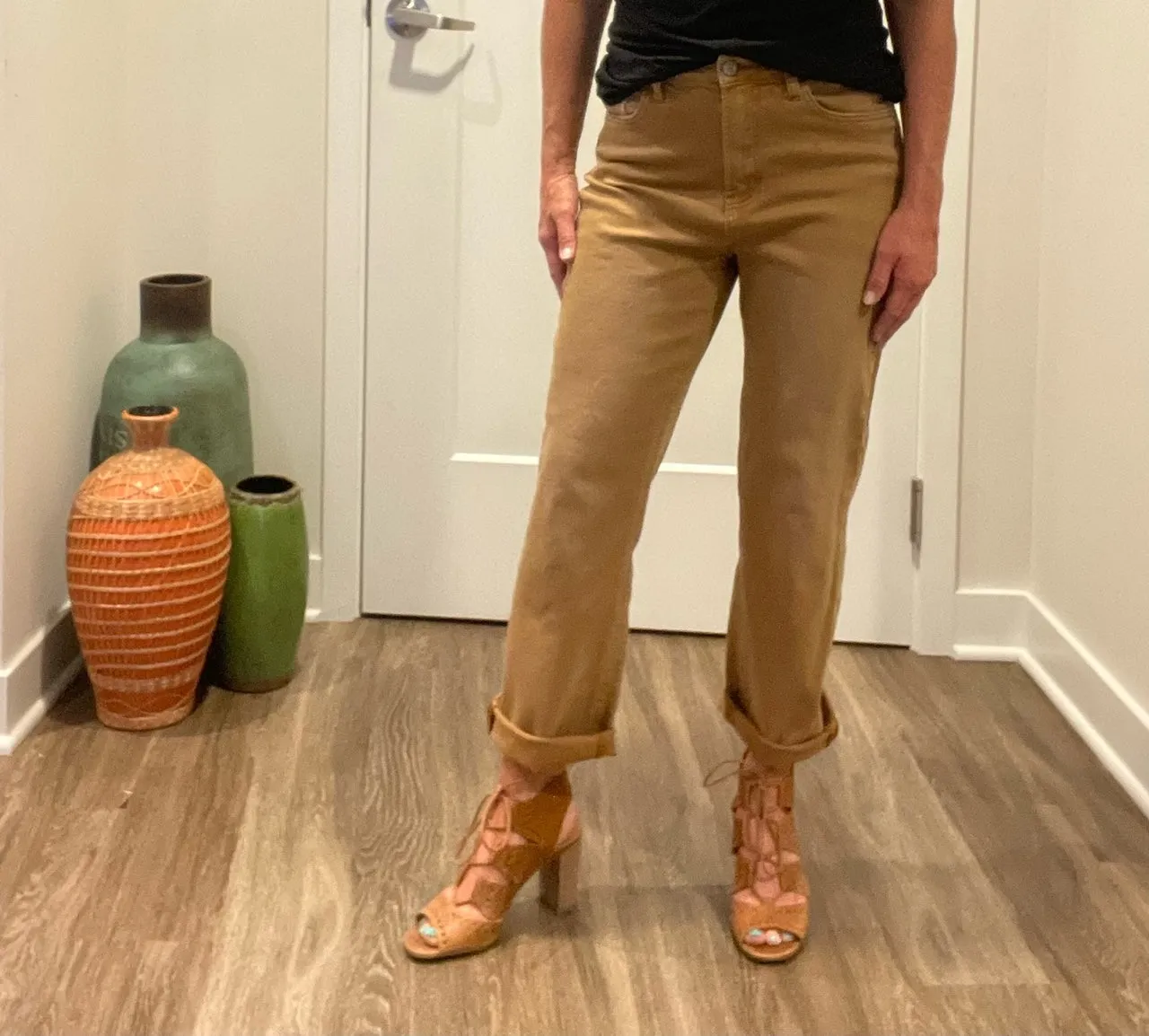 High Rise Straight Leg Jean