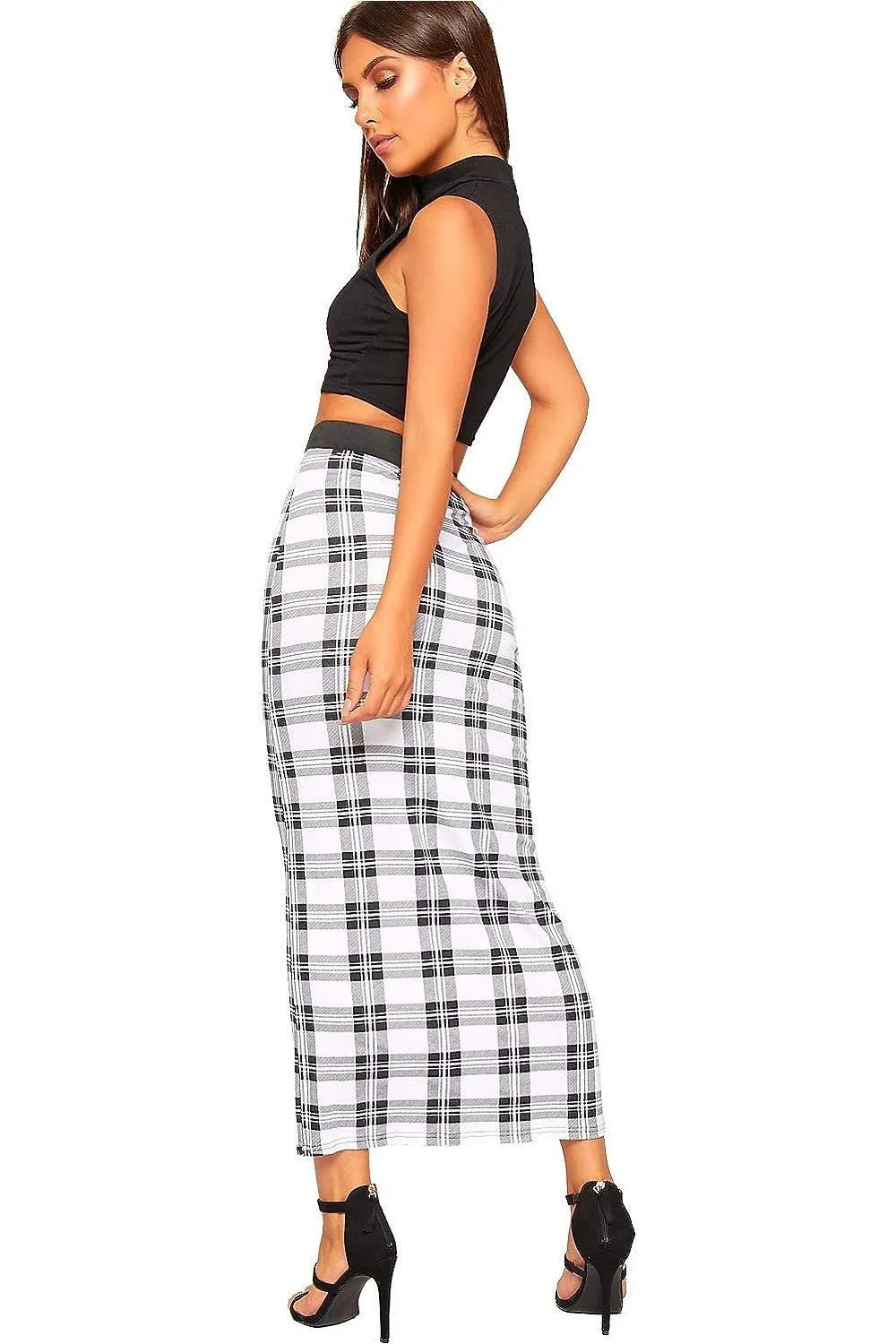 High Waist Stretch Long Maxi Skirt