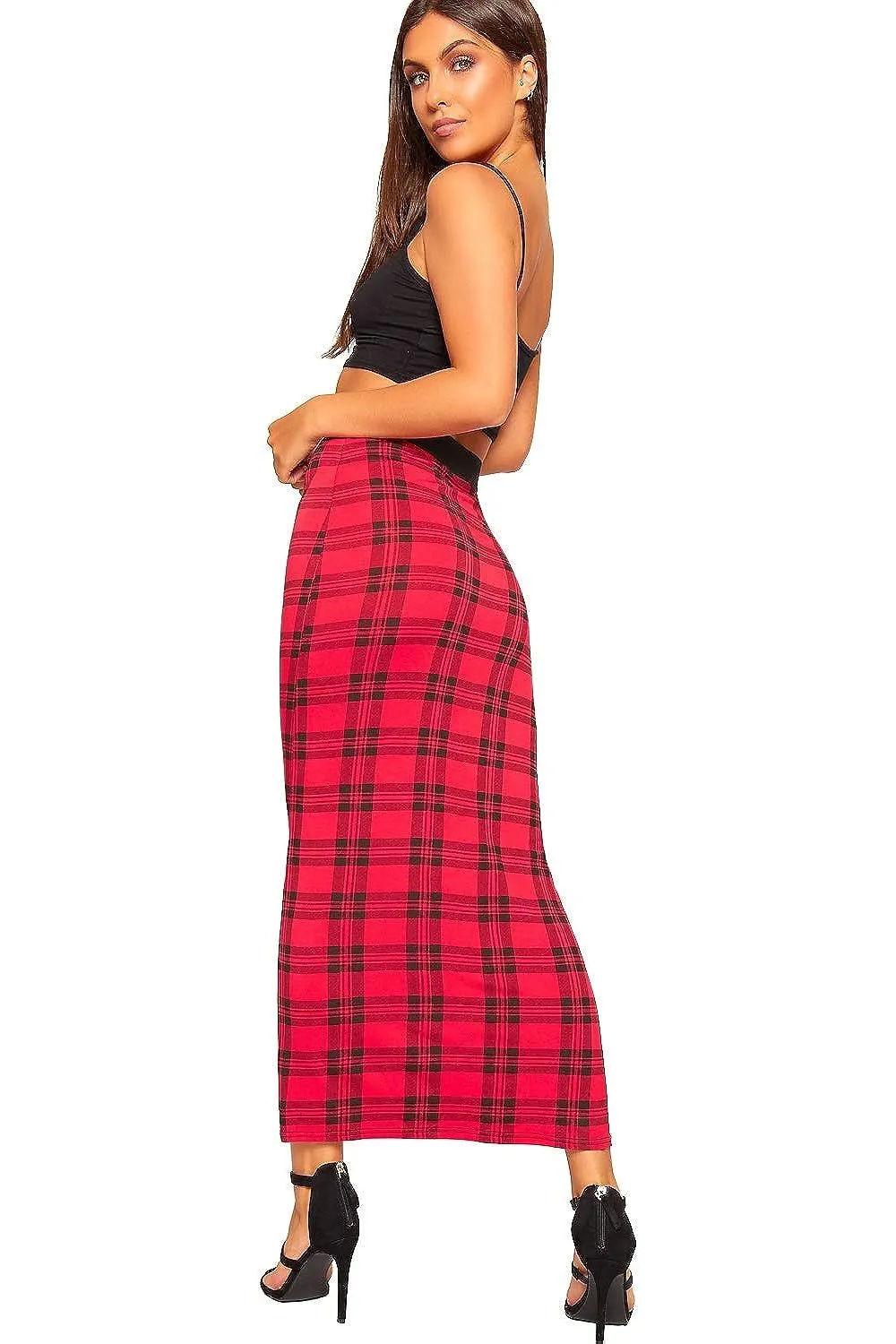 High Waist Stretch Long Maxi Skirt